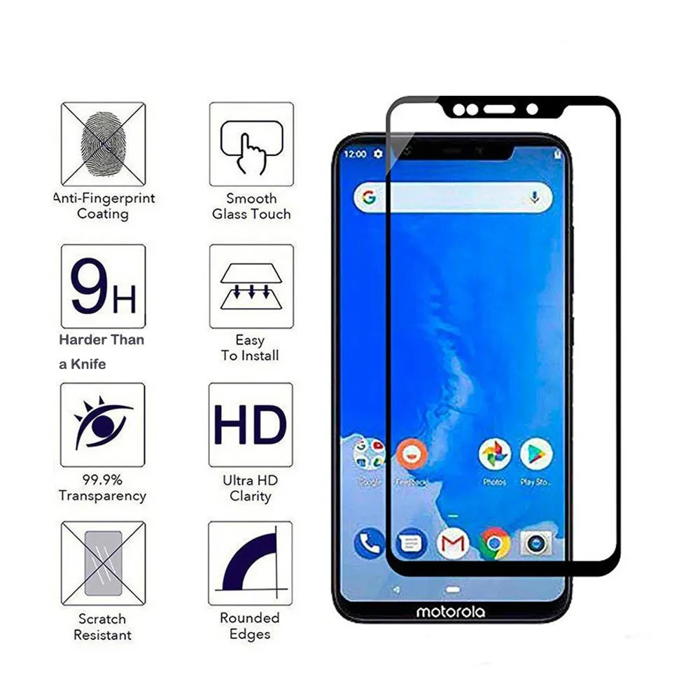 0 3 мм 2.5D полный экран 9H закаленное стекло для Motorola One power P30 Note Moto Play защитная