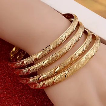 

Wholesale Fashion Dubai Bangle Jewelry Gold Ethiopian Bracelet for Women Africa Items