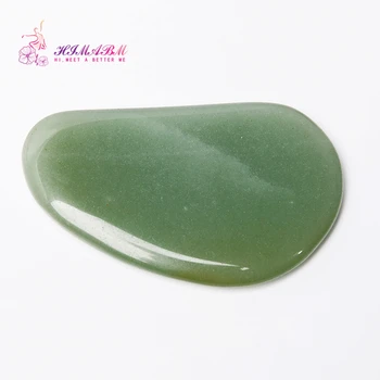 

HIMABM 2 pieces natural Green Aventurine Guasha board massage tool body massage remove black rim of the eye,wrinkle reduction