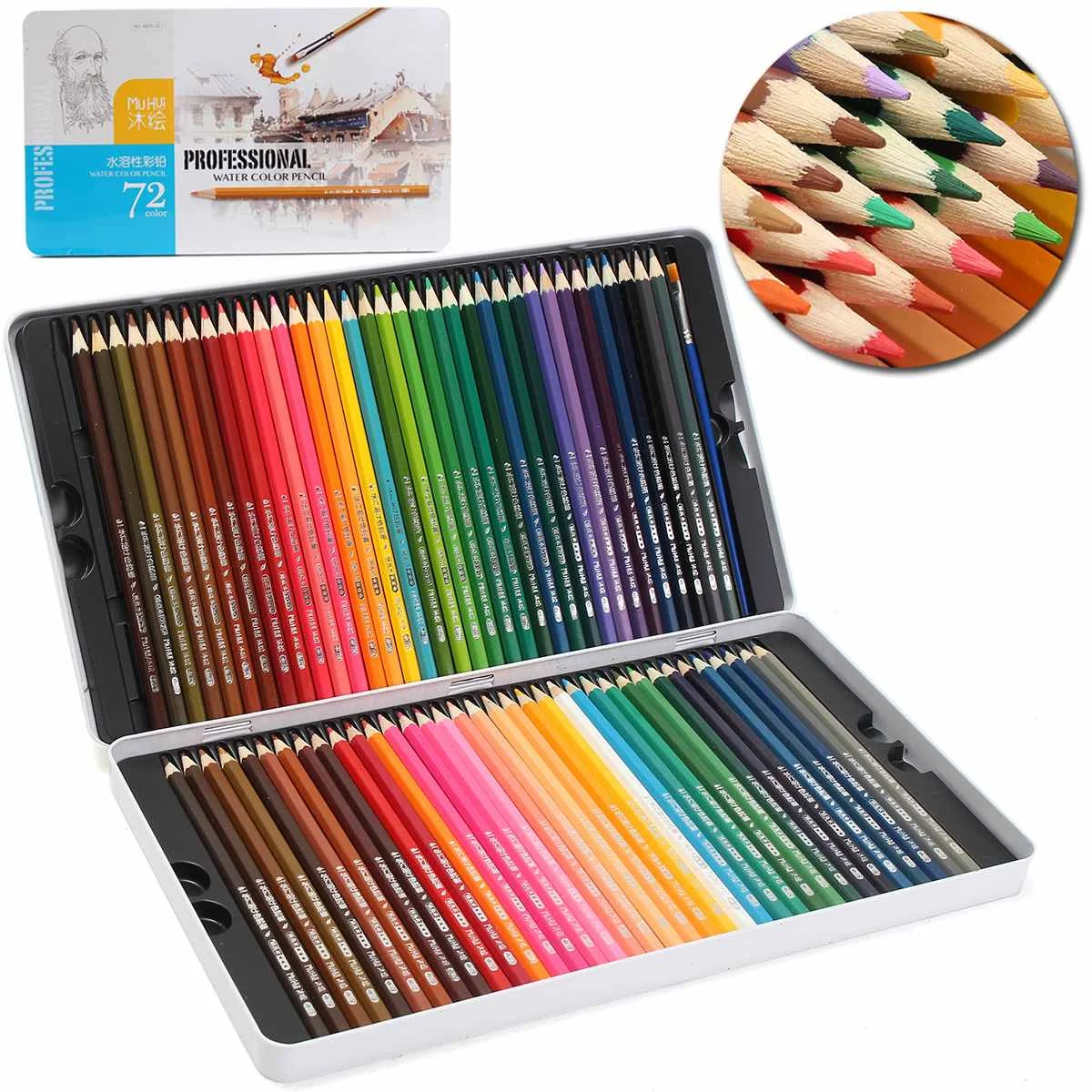 

NEW Colored Pencil Fine Art Lapis de cor 72 cores Profissional Colored Pencils 72 Lapis Artist Crayons Sketch Pencils Wholesale