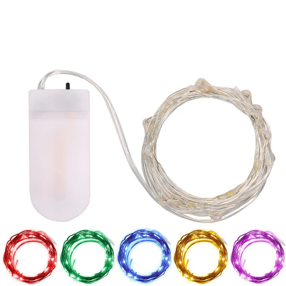 

New year 2M 20LEDs Christmas Lights Outdoor Waterproof Fairy LED String Light CR2032 Battery Operated For Party Wedding