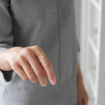 

Lotus Fun Real 925 Sterling Silver Handmade Fine Jewelry Minimalist Style Creative Design Light Bulb Rings For Women