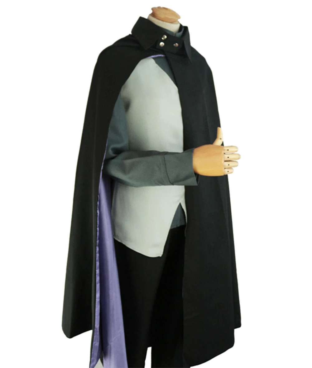 Brdwn Naruto мужские костюмы для косплея Uchiha Sasuke плащ костюм (плащ + жилет рубашка