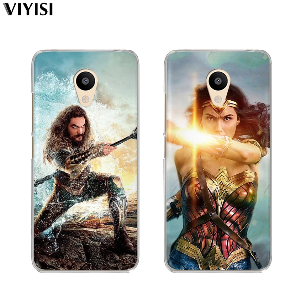 

For Meizu Pro7 Case U20 U10 M6 5 Note M5S 5C M3s 3Note Pro6 Coque Etui Luxury Captain Marvel DC Joker Shazam Deadpool Phone Case