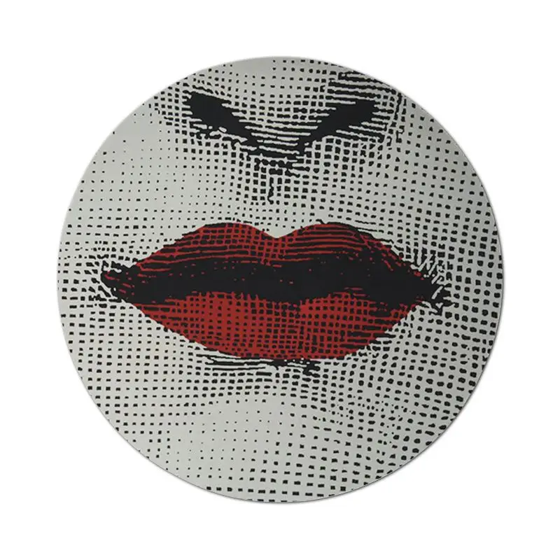 Rosenthal Piero fornasetti стильный нескользящий коврик для мыши 200x200 мм, резиновый коврик маленького размера, Круглый игровой Нескользящий Резиновый коврик 20x20 см