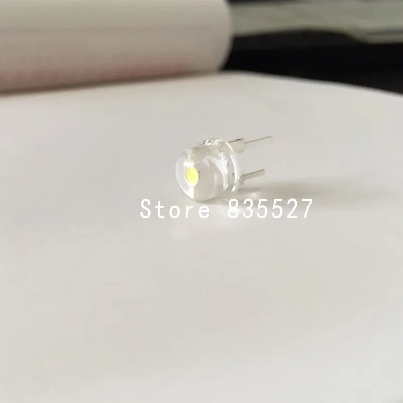 Straw Hat 8mm LEDs F8 0.5w 1//2w Red,Blue,White,Green,Pink Lamp Emitting Diode IL