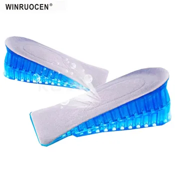 

1 Pair High Quality Men Women Orthopedic Height Increase Insoles Massaging Invisible Half Silicone Foot Pad Shoe Lift Feet Care
