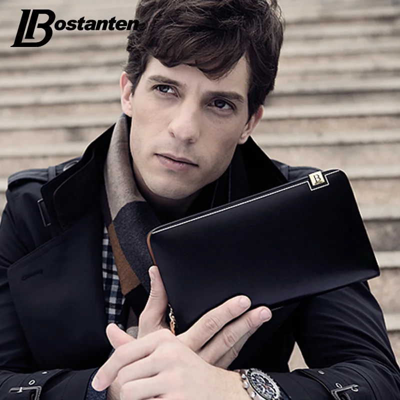 

BOSTANTEN Luxury Wallet Male Genuine Leather Purse Men Fashion Long Money Clutch With Card Holder Pocket Dollar Price Portfolio
