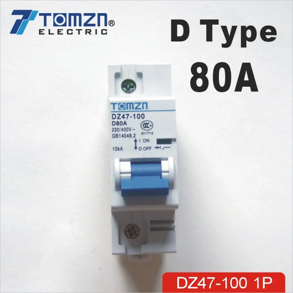 

1P 80A 240V/415V 50HZ/60HZ Circuit breaker MCB sp