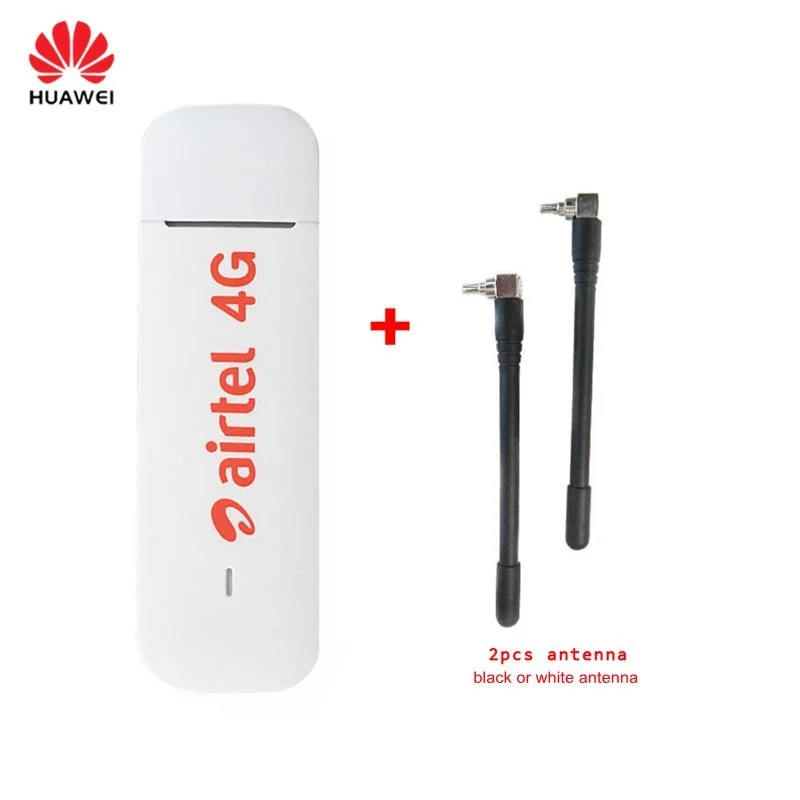 Разблокированный новый huawei E3372 Hilink E3372h-607 (плюс пара антенны) 4G LTE 150 Мбит/с USB модем 4G LTE USB электронный защитный ключ-заглушка для ПК E8372