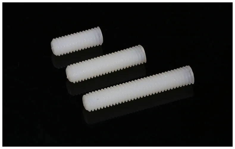 

100pcs nylon set screws none head screws M6*8mm Plastic screws Machine screws