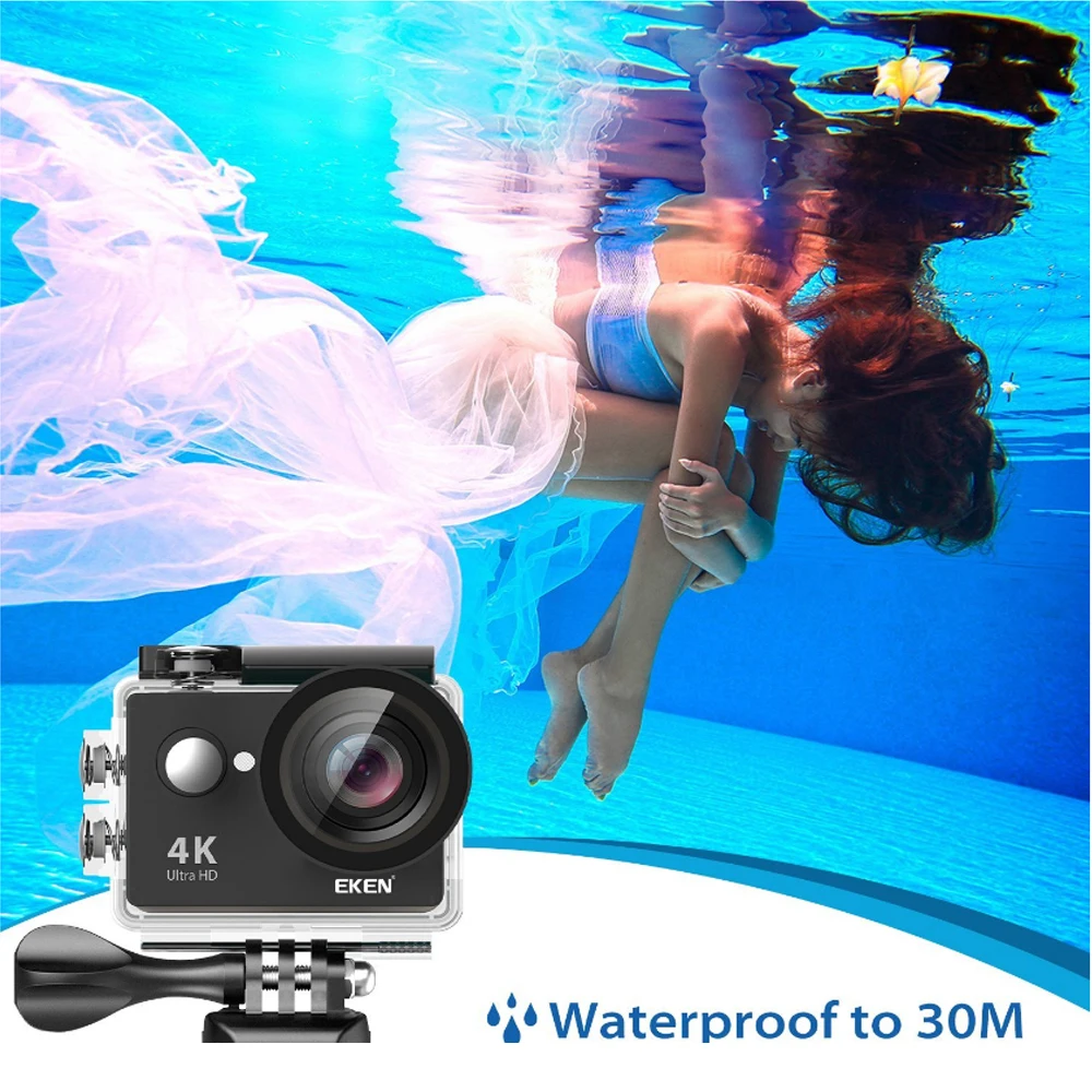 Оригинальный eken W9s Wi Fi Водонепроницаемый спортивные Камера с 1080 P 30fps видео 140