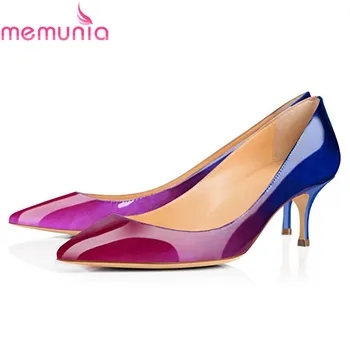 

MEMUNIA 2020 new fashion pumps women shoes pointed toe spring summer shoes shallow elegant stiletto heels wedding shoes woman