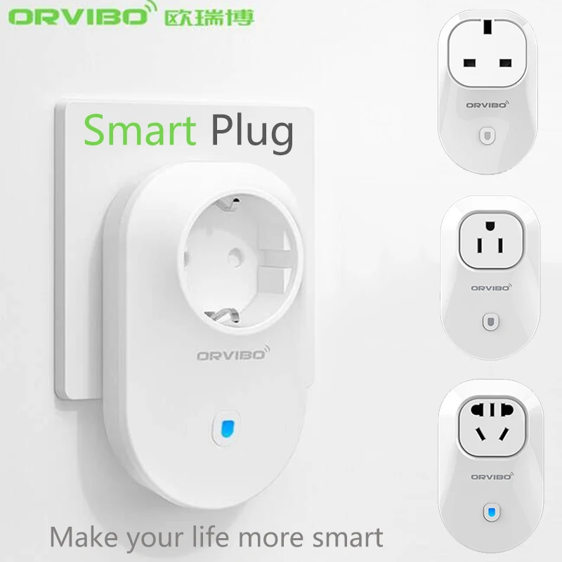 

2018 New Orvibo Home Automation EU/U/UK/AU Standard Smart Power Travel Socket Plug 4G/WiFi Remote Control Switch for Smartphones