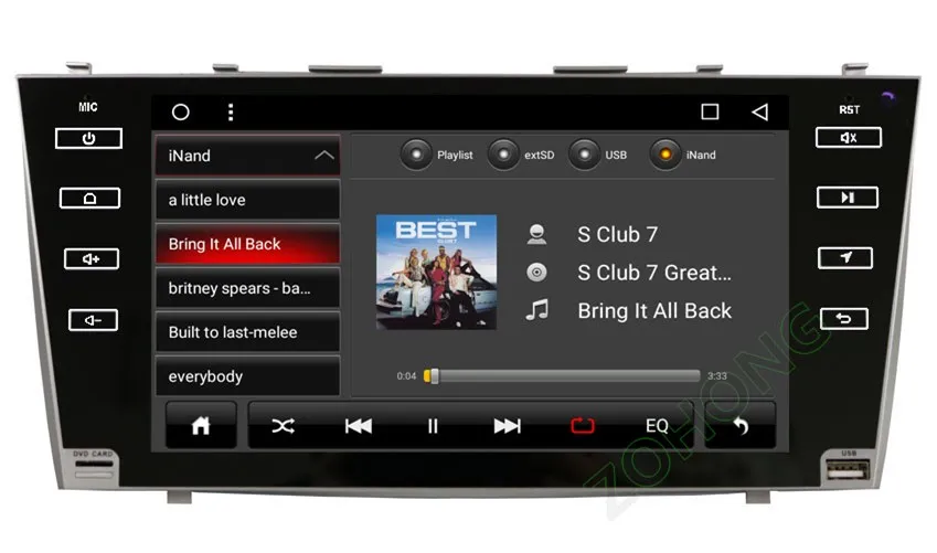 Perfect 2din 9inch PIP octa core Android8.1 Car DVD player for Toyota CAMRY V40 AURION 2007-2011 autoradio CAR GPS Navigation carplay BT 27