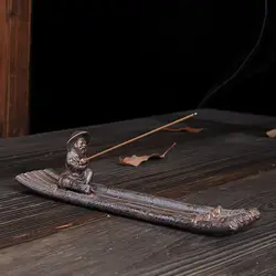 Творческий Рыбалка на борту плот Ладан горелки Керамика Ладан горелки плиты