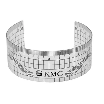 

Microblading Reusable Makeup Brow Measure Eyebrow Guide Ruler Permanent Tools (Gray 01)
