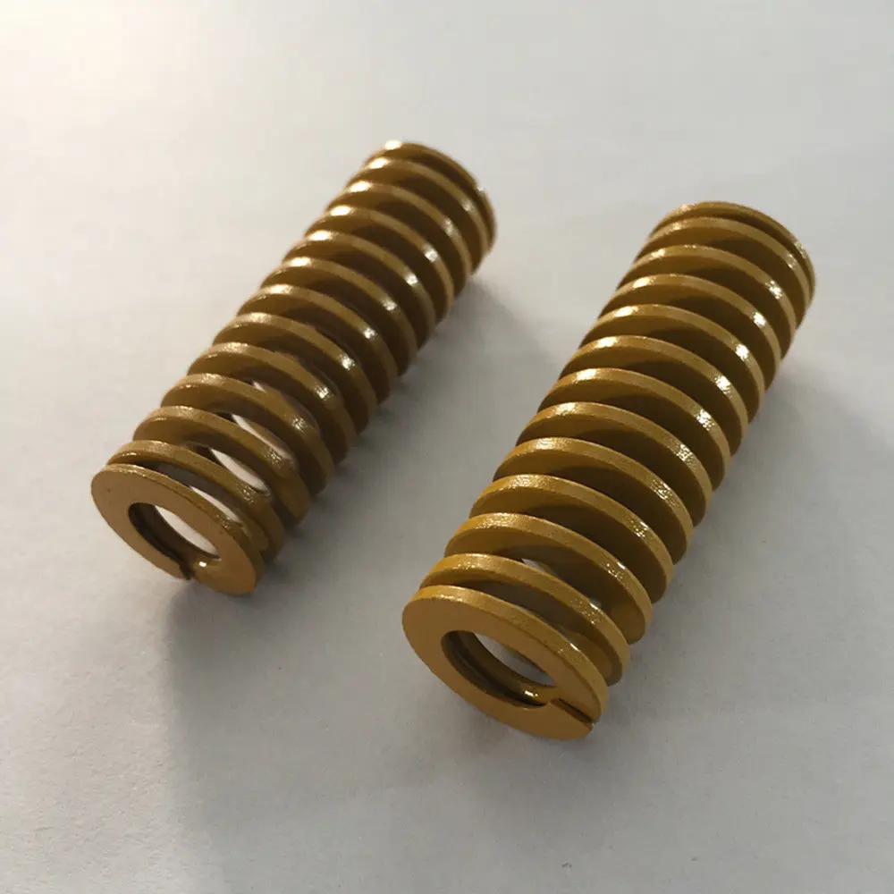 2 шт. жёлтая пружина для сжатия нагрузки 20x10x25/30/35/40/45/50/55/60/65/70/75/80/90/100/125 мм|Детали