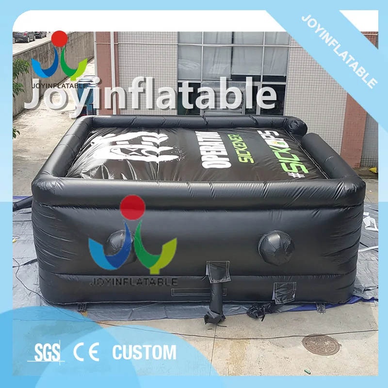 Black Inflatable Airbag Cushion for Jumping,Giant Trampoline Outdoor Inflatable Freestyle Air