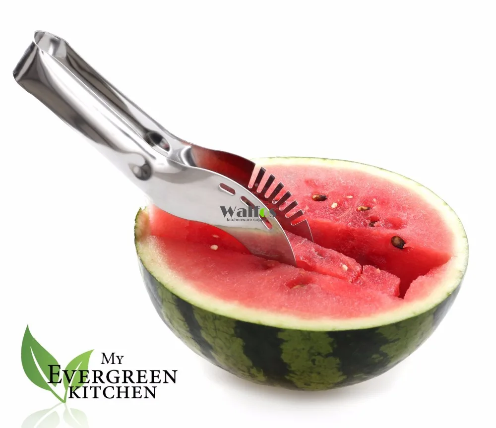 

1 PCS party supply Stainless Steel Cut Fruit Watermelon Cutter Fast Slicer Smart Kitchen Cutting Tool