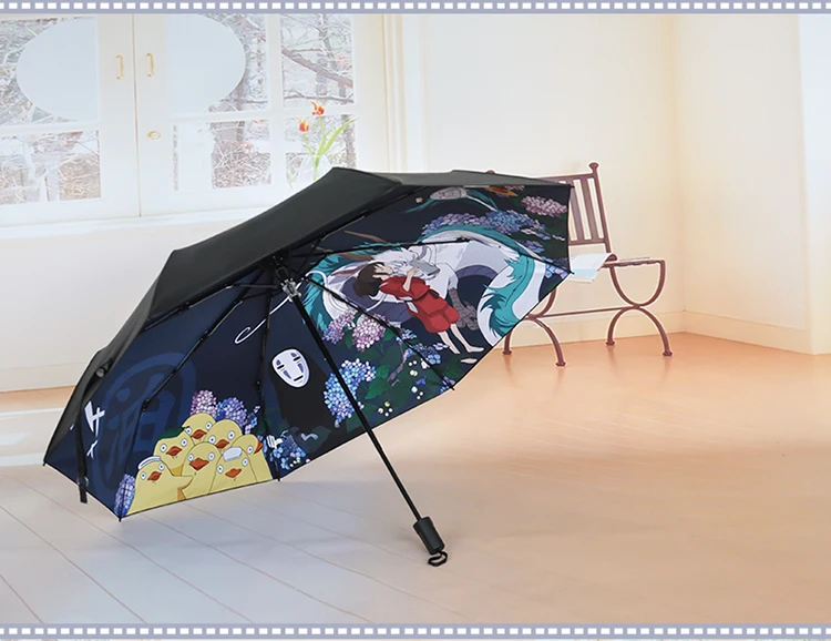 Ghibli Тоторо зонт от солнца и дождя зонтик женский Plegable Sombrillas Paraguas Guarda Chuva Totoro Parapluie