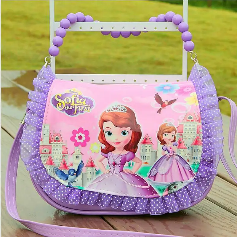 Новинка года; Милая мини-сумка-мессенджер для девочек; модная детская сумка из искусственной кожи в стиле принцессы; детская сумка через плечо в стиле Софии для девочек; мини-сумка - Color: same as picture