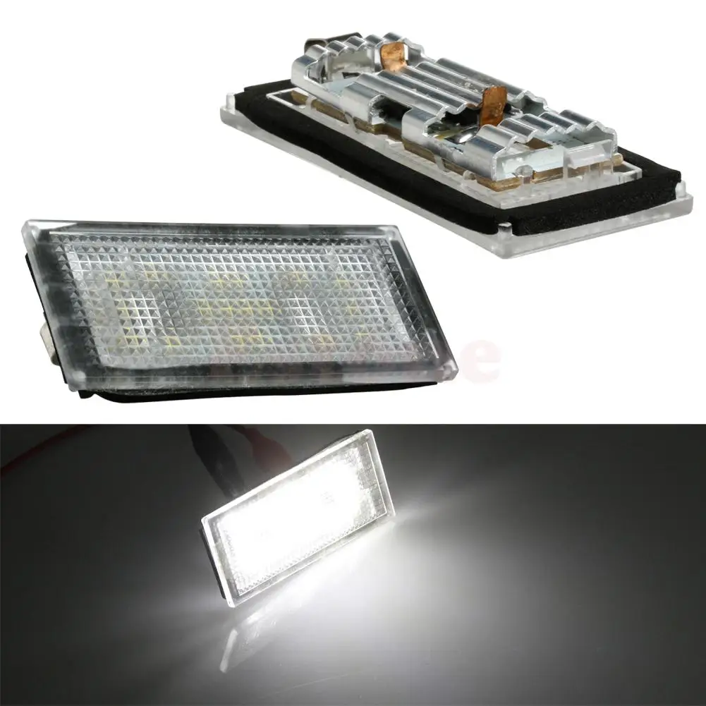 

2pc 18-SMD LED License Plate Light Lamp Fit for BMW E66 7 Series Error Free