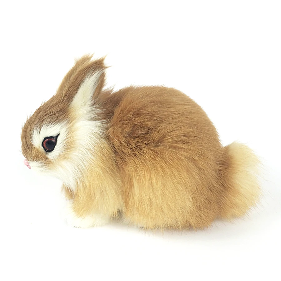 

Cute Bunny Soft Plush Toys Rabbit Simulation Animal Kids Doll Baby Knuffel Rabbit Fur Toy Mini Pelucias Toys For Girls 50G0442