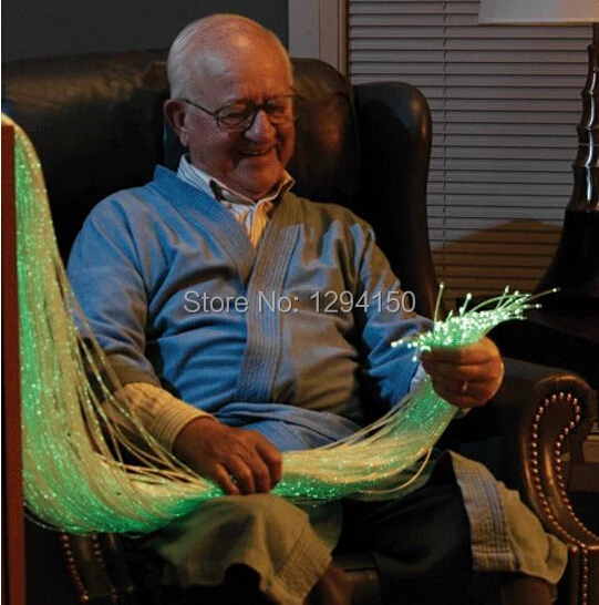 

RGB Colorful LED Fiber Optic Bundle 60pcs 3*0.75mm 3m Curtain Cable with IR remote controller FY-750*3-003