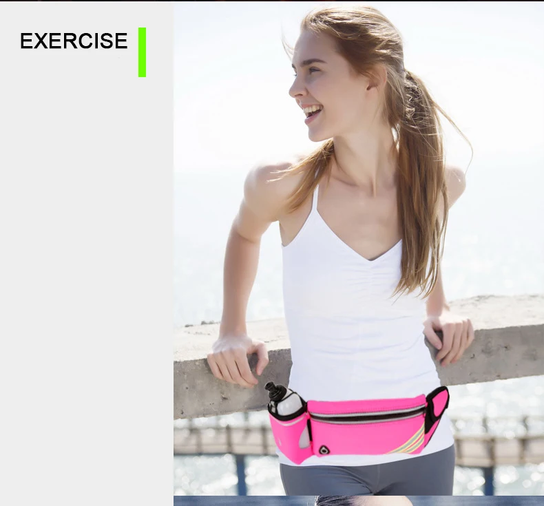 Tfshining Waterproof Running Hydration Belt Reflective Sport Running Water Hip Phone Bag Pouch Racing Gym Waist Pack With Bottle (3)