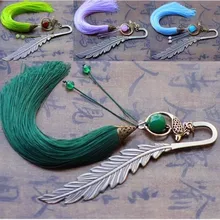 1 шт. Закладка Классическая кисточка Закладка зарубежные дела подарки ремесла натуральный агат