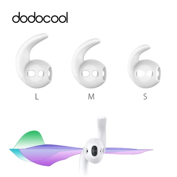 

dodocool Earphone Silicone Case Replacement Soft Silicone Antislip Ear Hook Earbuds Tips for Apple EarPods and AirPods 3 Pairs