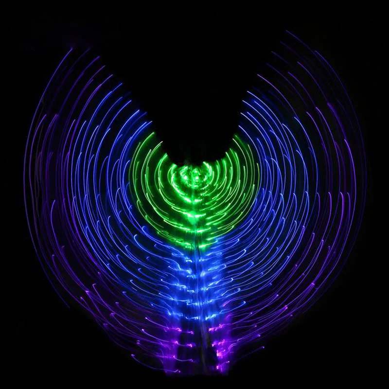  LED costumes fashion belly led wings Isis Belly Dance Wings luminous Wing Carnival costumes a variety of colors (5)