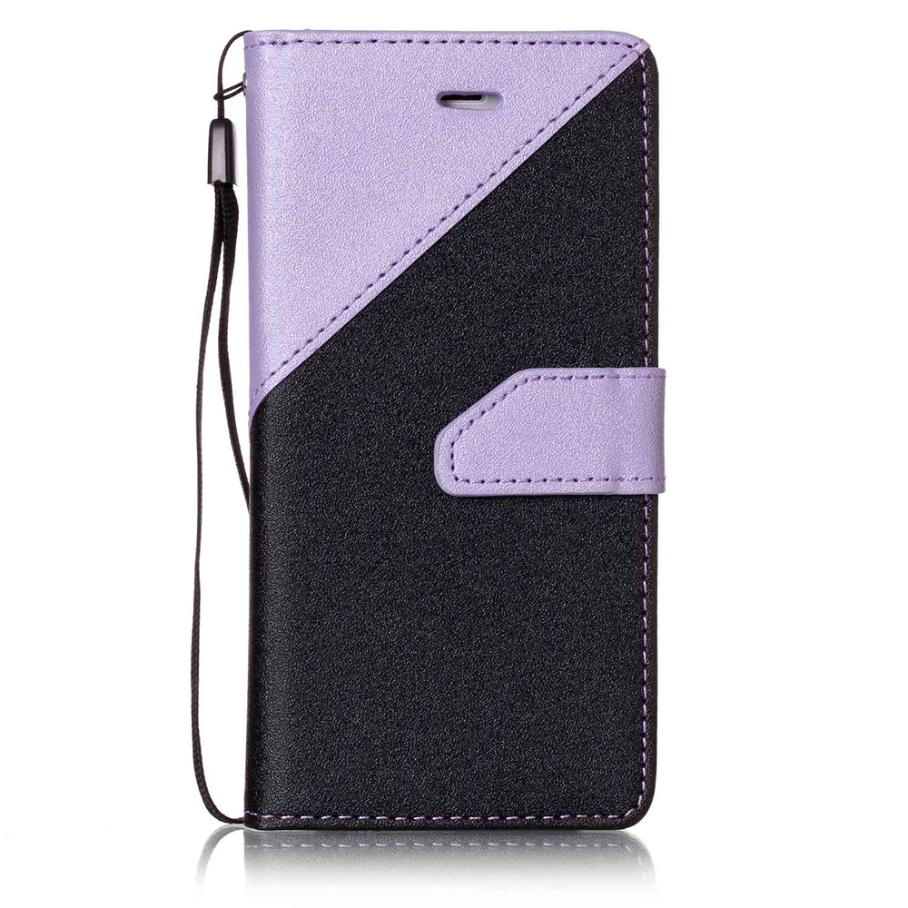 Light purple Black Nephy чехол для Samsung Galaxy J3 J5 J7 J 3 5 7 Duos J320 J500 J510 J700 J710 чехол с откидной крышкой из кожи с мягкой сумка Etui ремень - Цвет: Light purple Black