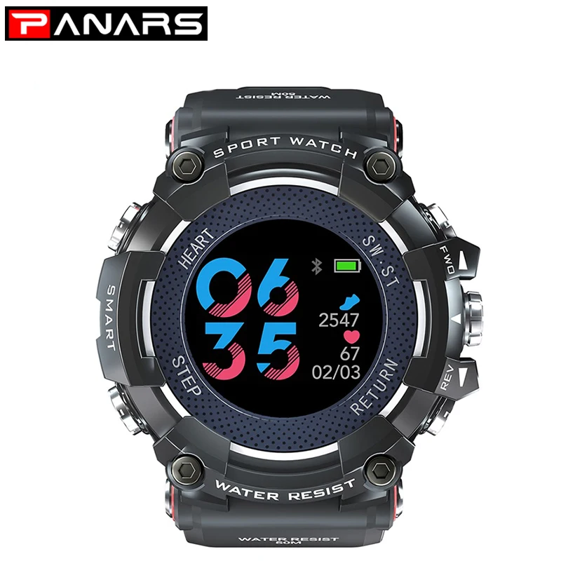 

PANARS Smart Sport Watch Bluetooth Digital Men Pedometer Smartwatch Professional Clock Waterproof IP67 For ios Android Phone