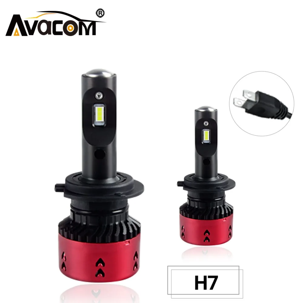 Avacom 2 шт. светодиодный H7 16000lm 12V автомобильный головной светильник s лампы 24V ZES чип