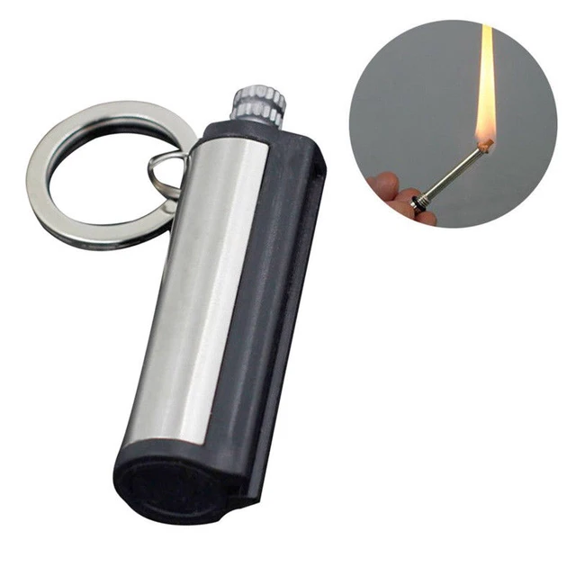 Instant Emergency Fire Starter Flint Match Lighter Lighter Metal