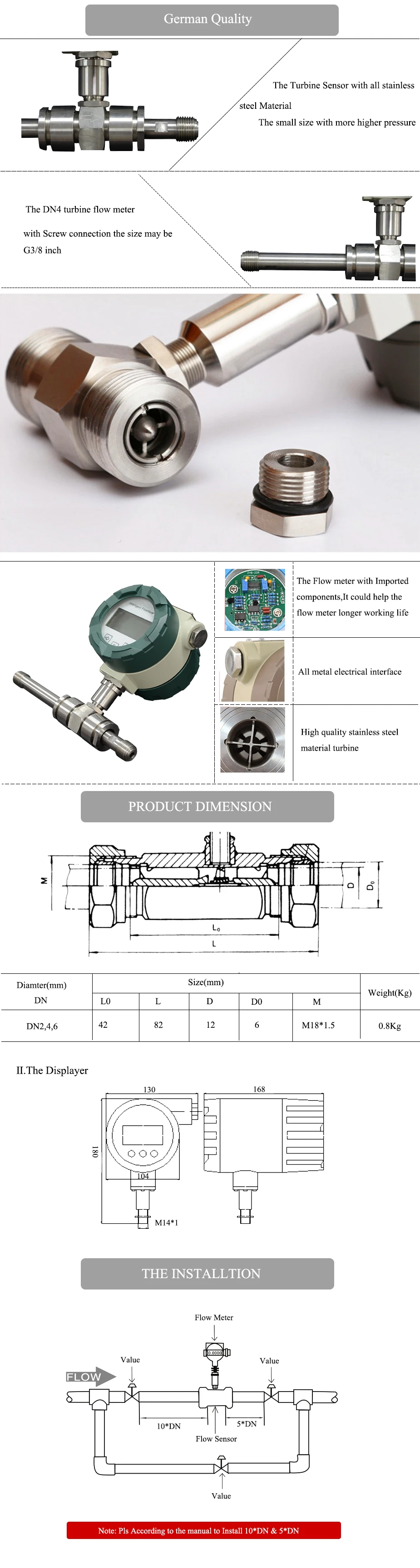 turbine flow meter 8