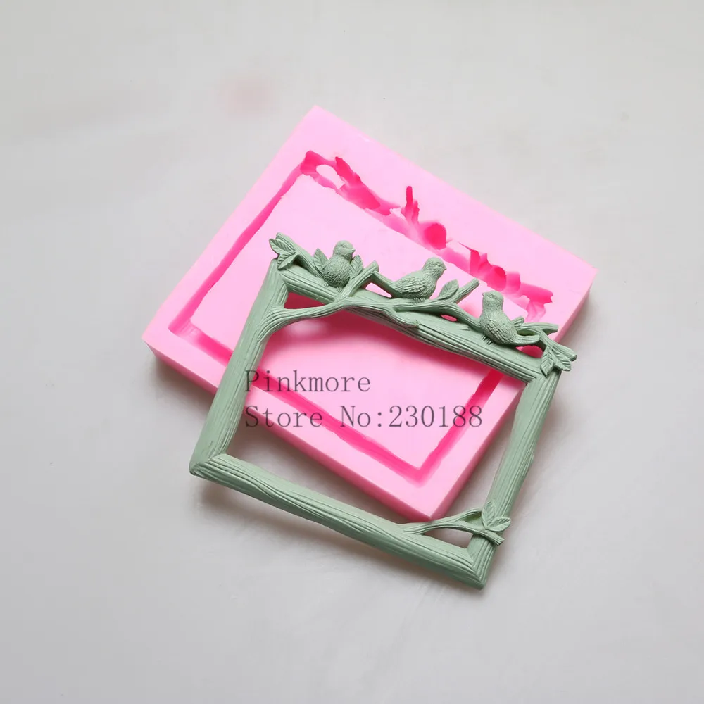 Фоторамка из смолы силиконовые формы для fondant фоторамка формы|frame silicone mold|silicone
