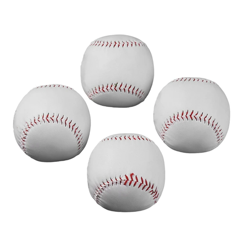 1 шт. ручной работы мяч для Софтбола Софтбол PU верхняя Training Упражнение Бейсбол шары жесткий и мягкий Бейсбол шары