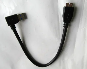 

3 Article black micro 3.0 b male to USB A 3.0 Male 90 Left Angle Degree Adapter cable Coupler Connector cord For Laptop etc. 1FT