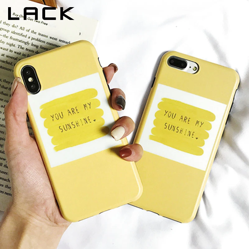 lack letters print phone case for iphone x case for iphone