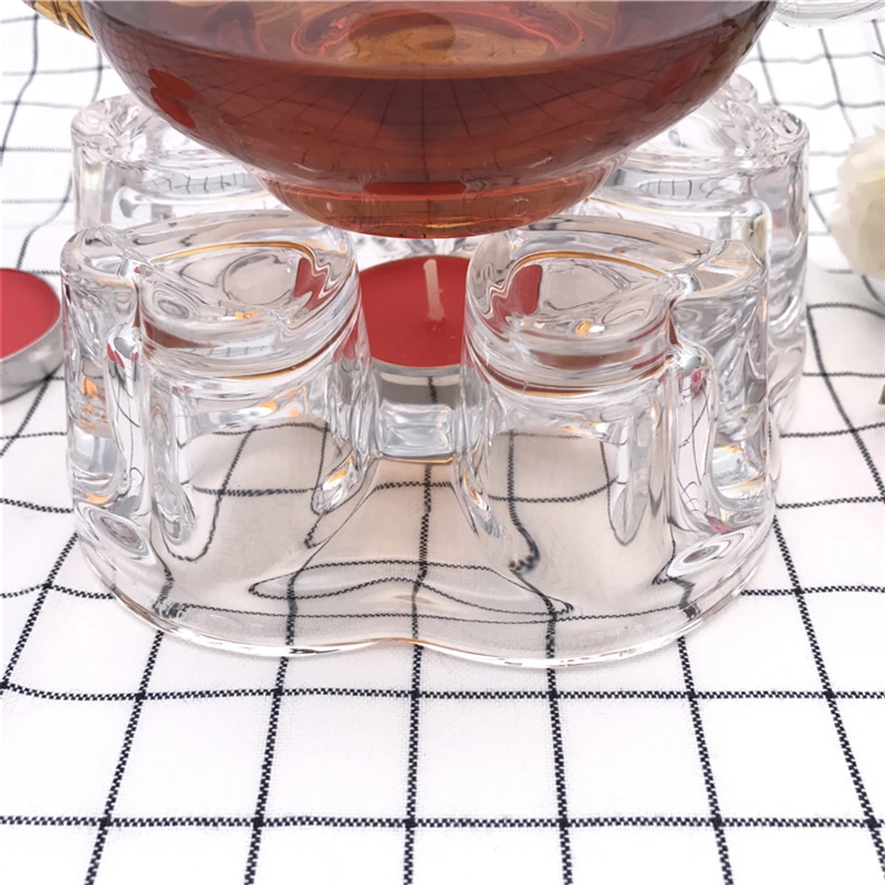 Arshen термостойкий стеклянный романтичный чайный горшок в форме сердца с подогревом, нагревательная база, Ароматизированная кофейная вода, Чайная грелка, свечной обогреватель
