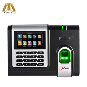 

Free Software Time Clock Color Screen Employee Attendance Device 3000 Fingerprint Capacity X628-C Biometric Fingerprint Reader