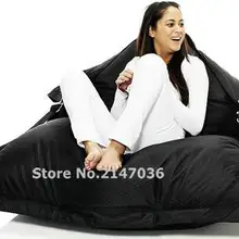 Черный уличная мебель для гостиной Beanbags стул, Водонепроницаемый Многофункциональный мешок для сада, взрослый ленивый чехол для дивана