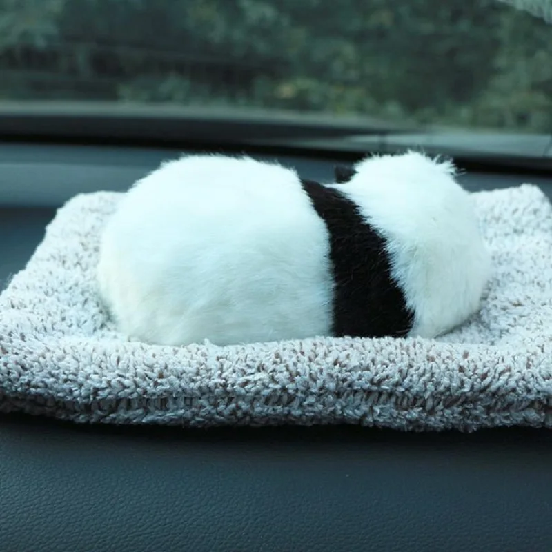 

new style lovely handsome Panda Plush toys Activated carbon In addition to formaldehyde Car accessories