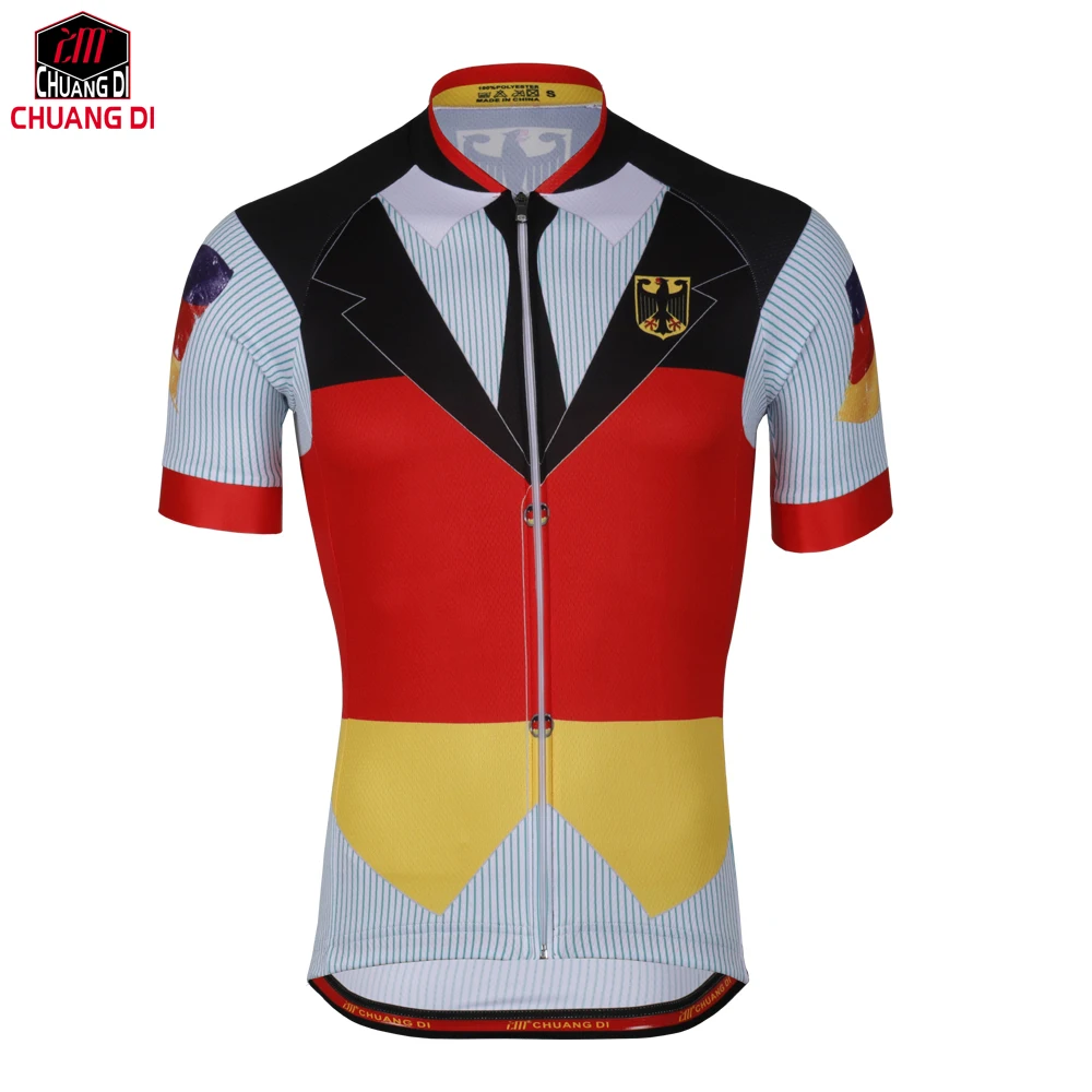 Germany Flag ropa ciclismo Cycling Jersey For Men bicycle bike jersey