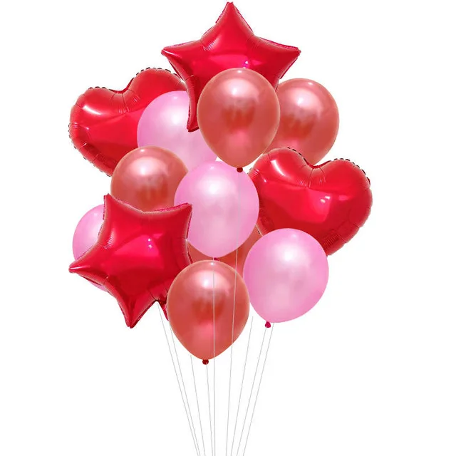 14 шт./лот розовые конфетти шары латексные воздушные шары с металлическим отливом воздушный шар на день рождения Свадебная вечеринка украшения звезда гелиевый воздух Globos детская игрушка