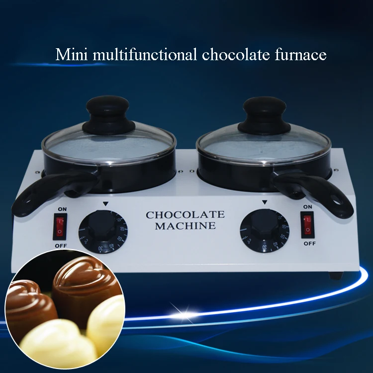 Мини Двойное погружение горшки электрическая керамическая плавильня для шоколада машина теплее сливочное масло мелтер сковорода устройство для растапливания шоколада