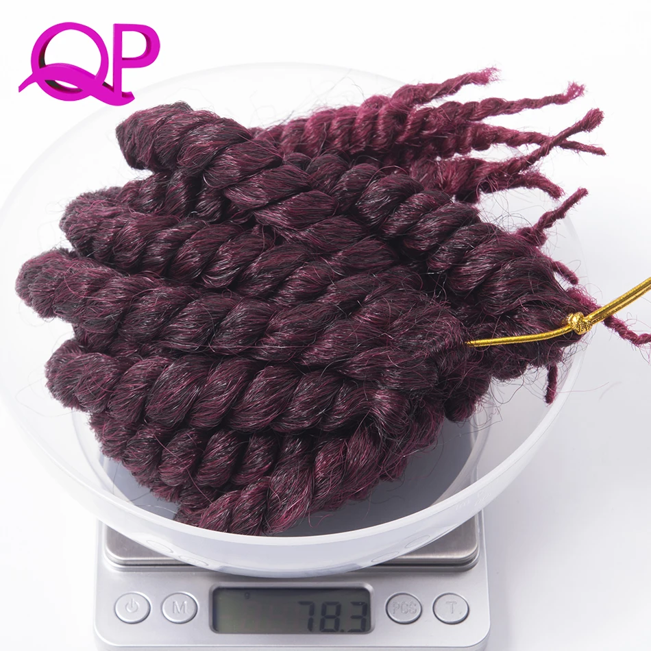 Qp 12 &quotкороткие плетеные косички синтетические черные/красные/серые/коричневые